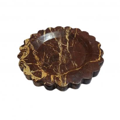 Round Flower Shape Marble Tray